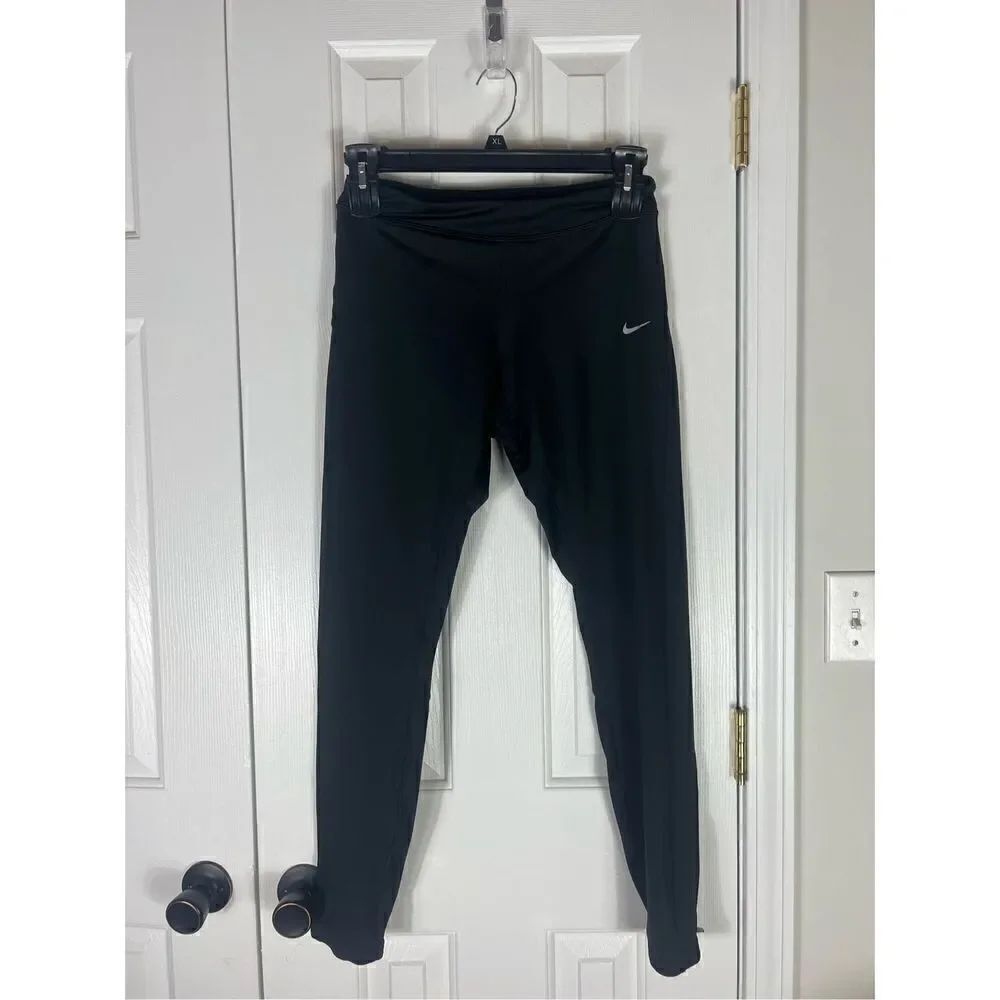 Nike Dri Fit Womens Black Reflective Leggings M